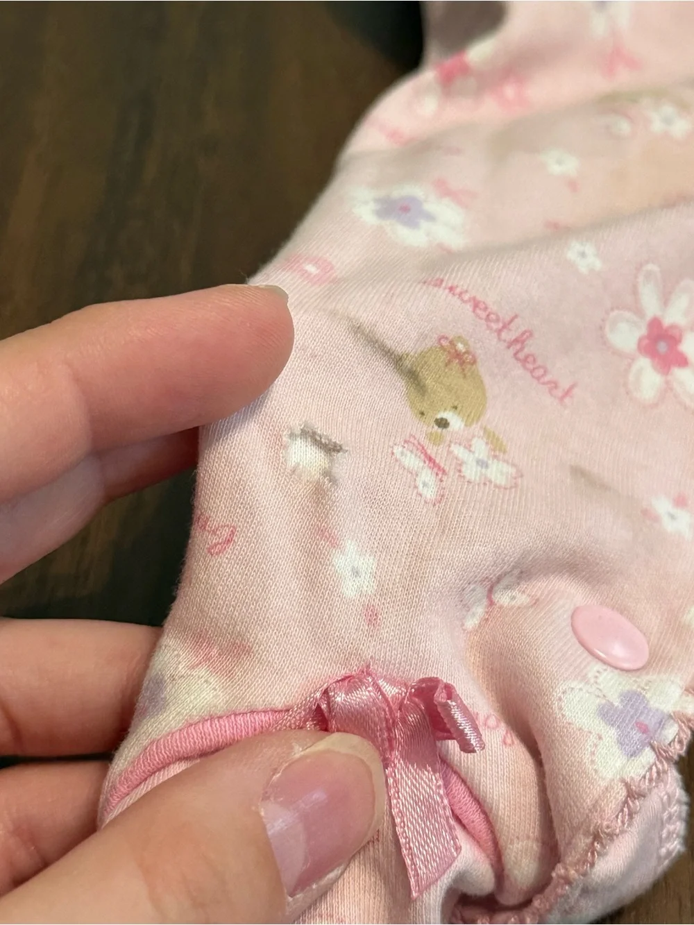 Baby girl vintage 90’s okie dokie sleeper
